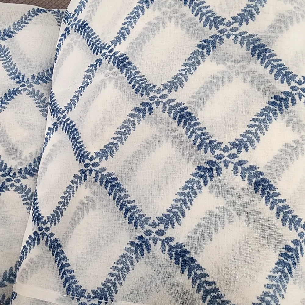 Blue Sheer Curtains